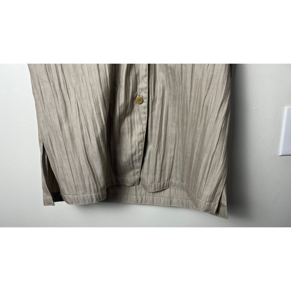 LOUIS FERAUD PLEATS ARCHIVAL SAFARI BUTTON UP SHIRT S - Picture 6 of 14